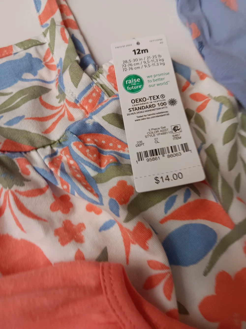 Carter's Just One You Baby Girl 12M NWT Outfits 2 Set  Bundle Lavender&Peach